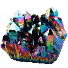 Titanium Rainbow Quartz Crystal Cluster