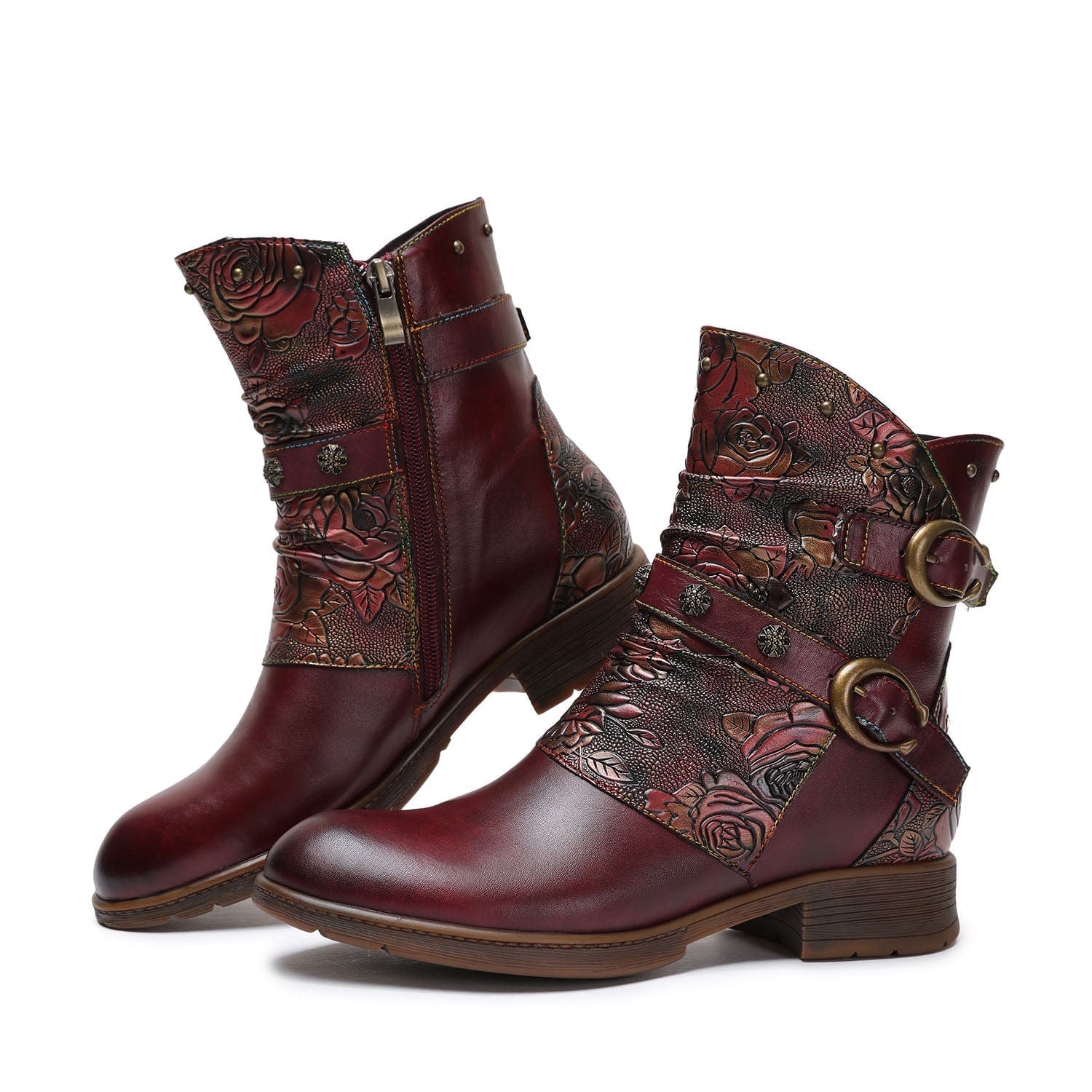 Midnight Wanderer Buckle Boots