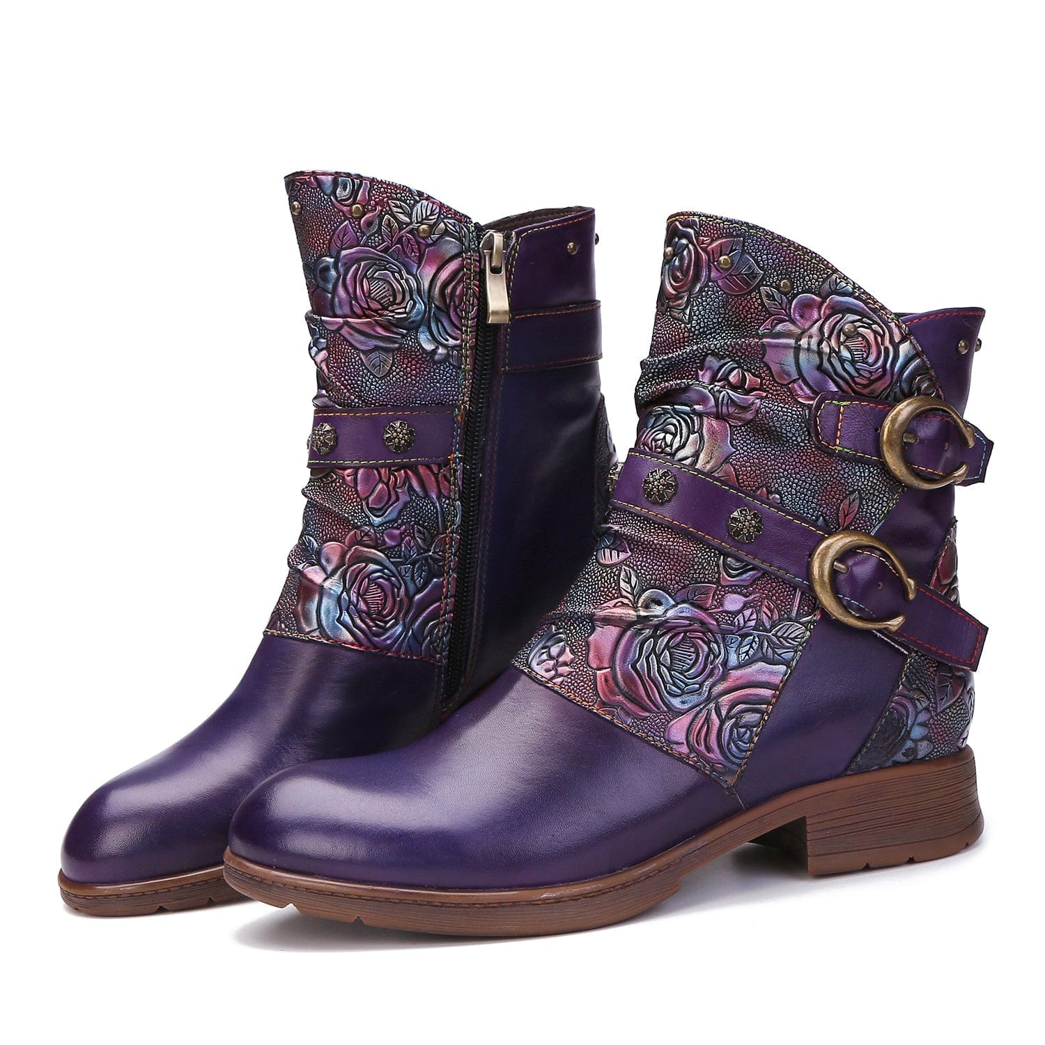 Midnight Wanderer Buckle Boots