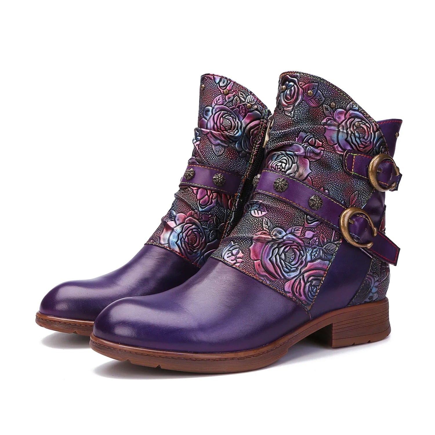 Midnight Wanderer Buckle Boots