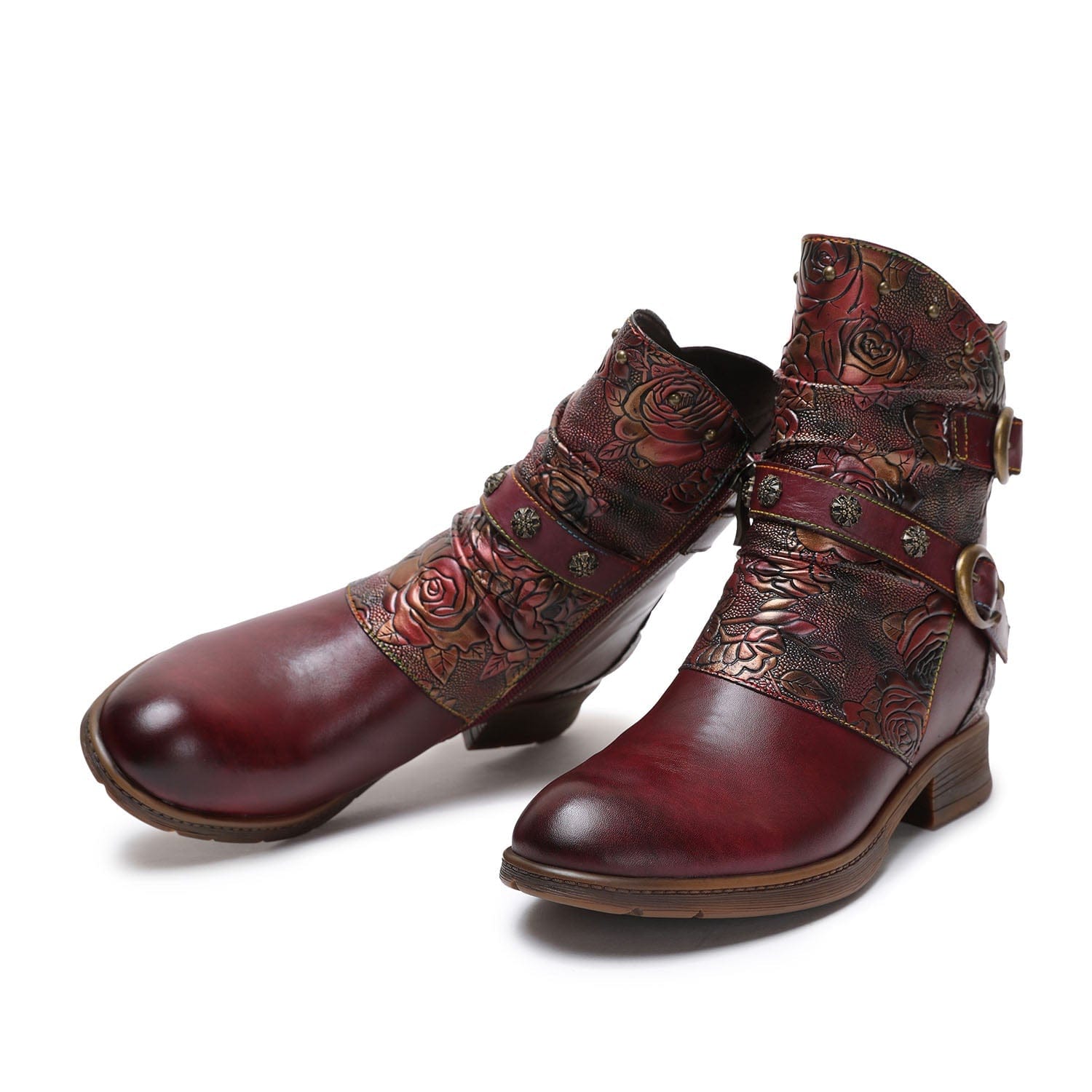 Midnight Wanderer Buckle Boots