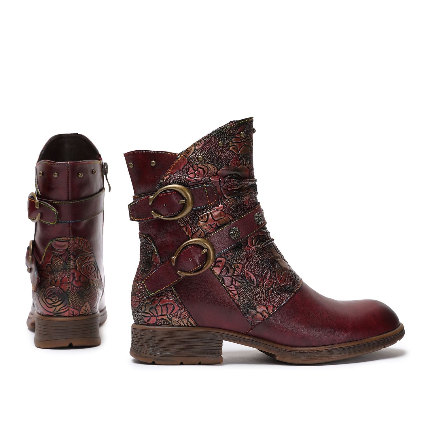 Midnight Wanderer Buckle Boots
