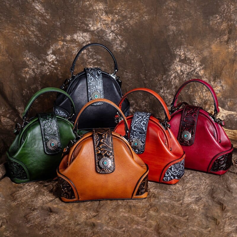 Genuine Leather Vintage Handbag