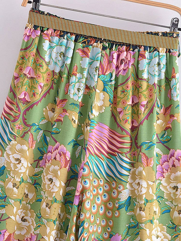 Peacock Dreams Boho Pants