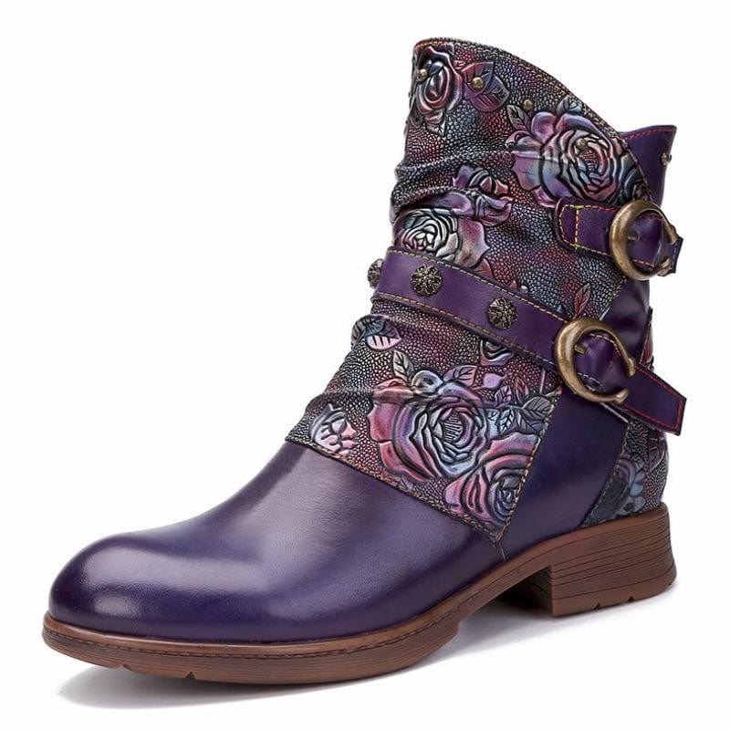 Midnight Wanderer Buckle Boots