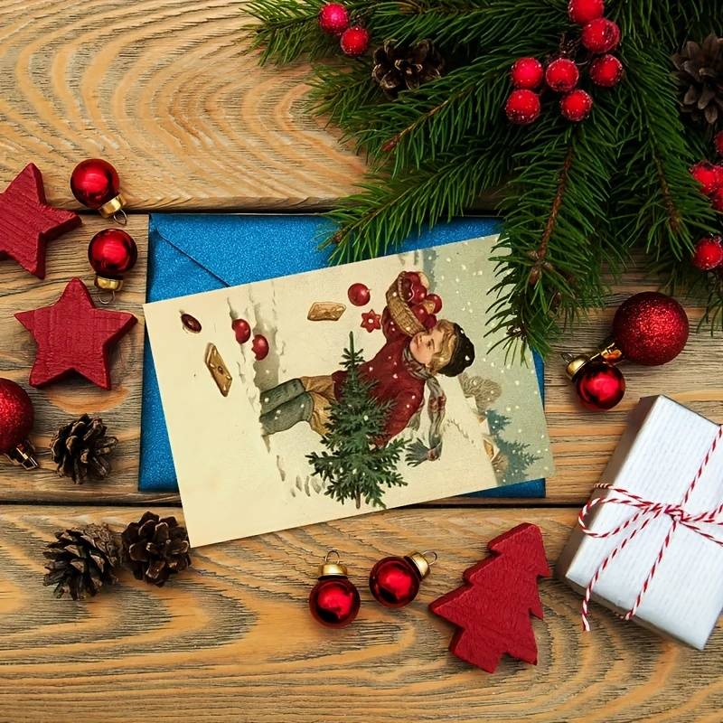 Vintage Christmas Cards 12pcs