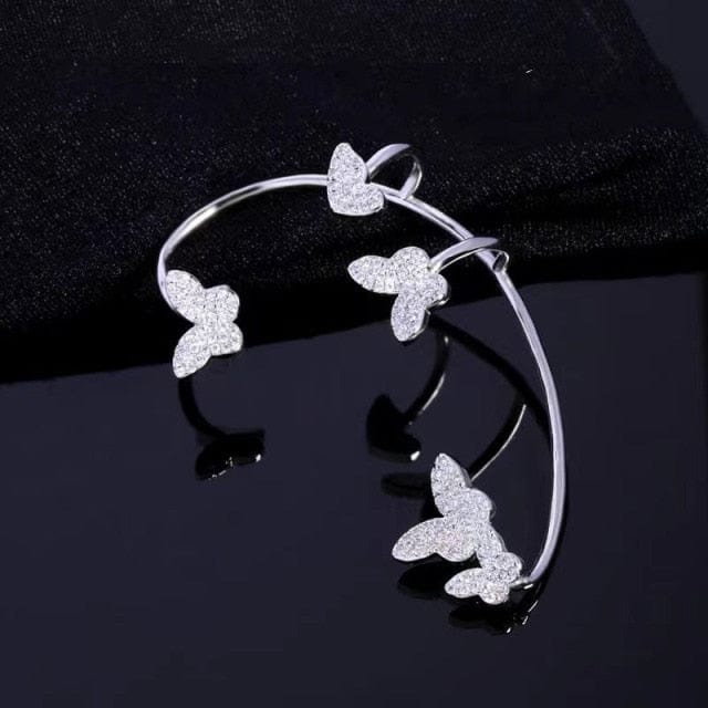 Fly Away Butterfly Cuff Earrings