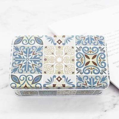 Vintage Geometric Design Organizer Box