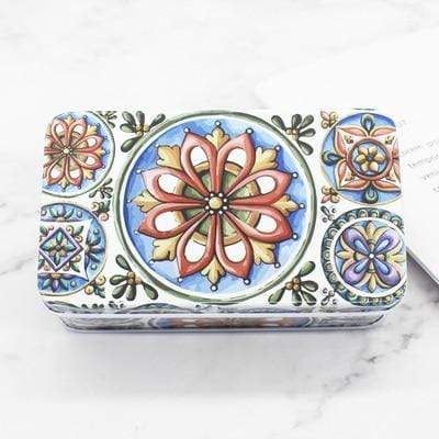 Vintage Geometric Design Organizer Box