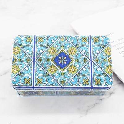 Vintage Geometric Design Organizer Box