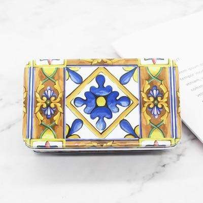 Vintage Geometric Design Organizer Box