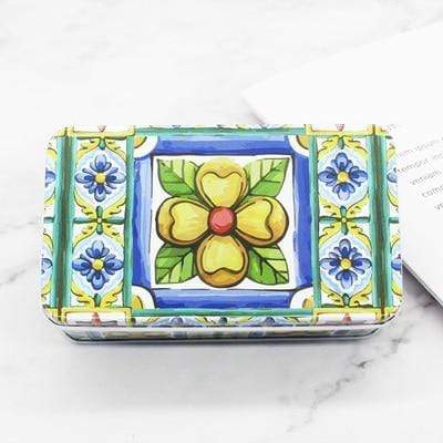 Vintage Geometric Design Organizer Box