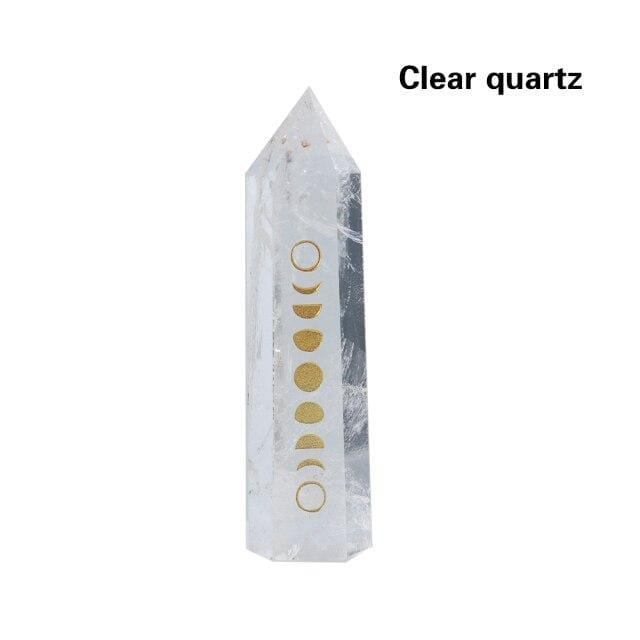 Moon Phases Natural Crystal Wands