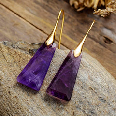 Earth Stone Dangle Earrings