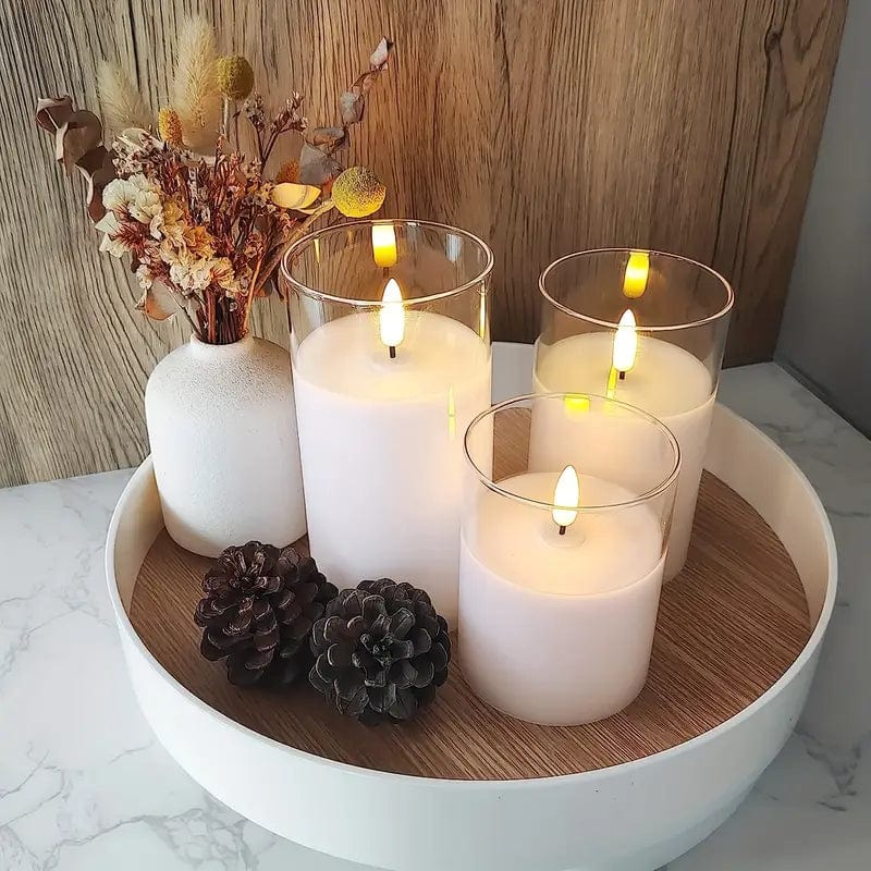 Flameless Candles Set of 3