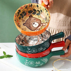 Forest Animals Ceramic Bowls