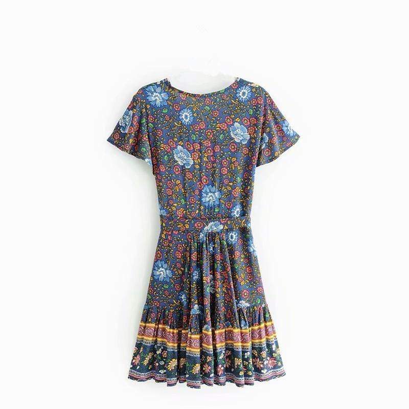 Fynley Vintage Floral Mini Dress