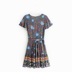 Fynley Vintage Floral Mini Dress