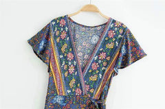 Fynley Vintage Floral Mini Dress