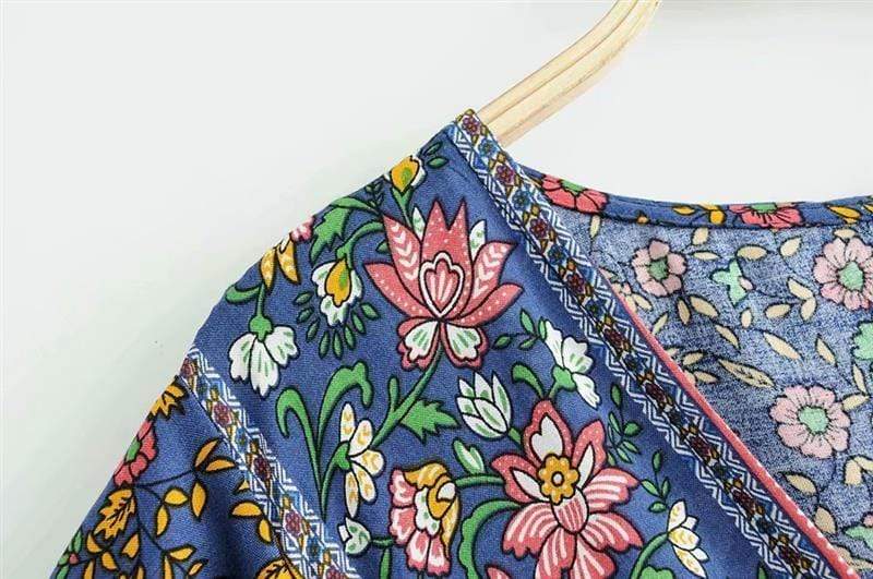 Fynley Vintage Floral Mini Dress