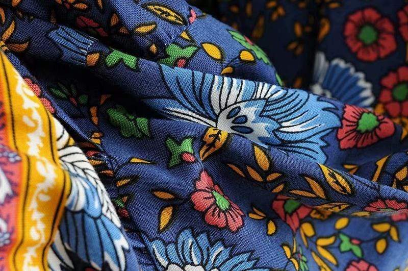 Fynley Vintage Floral Mini Dress