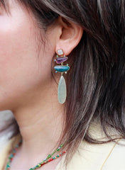 Galaxy Tear Drop Earrings