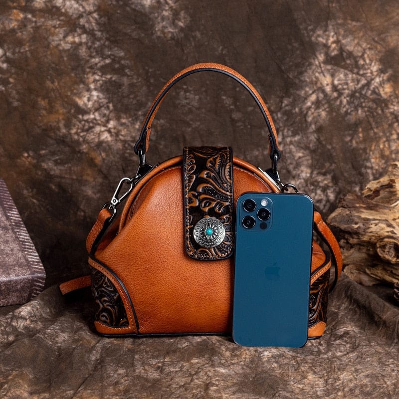 Genuine Leather Vintage Handbag