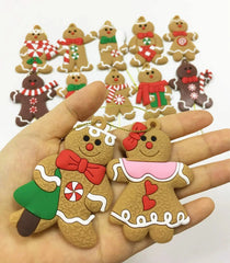 Gingerbread Man Christmas Tree Ornaments 12pcs