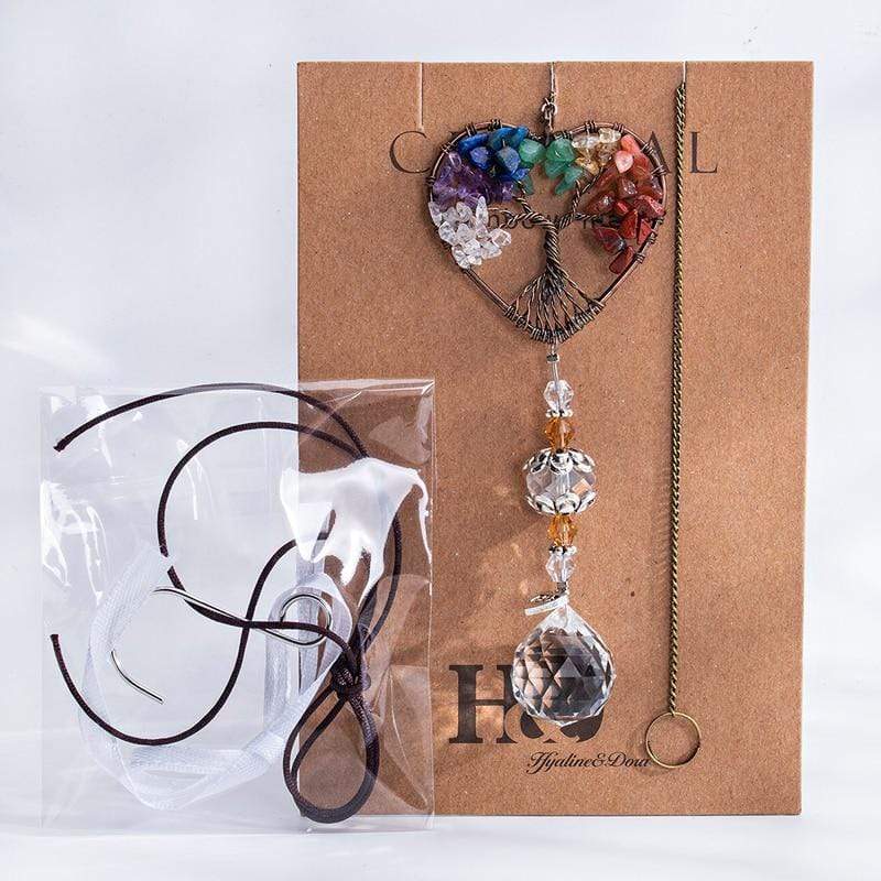 Crystal Wind Chime Tree Of Life Suncatcher