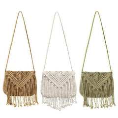 Handmade Crochet Bag with Tassels