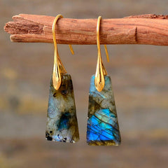 Earth Stone Dangle Earrings