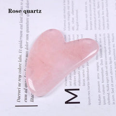 Gua Sha Heart Shaped Crystal Quartz