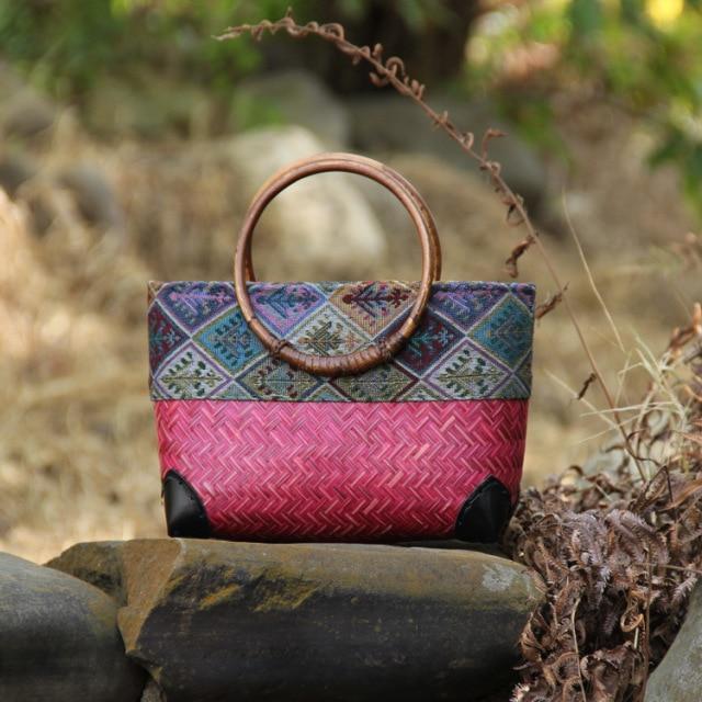 Vintage Bamboo Handbag
