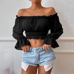 Esther Off Shoulder Crop Top