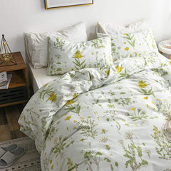 Super Soft Floral Pattern Duvet Cover Set