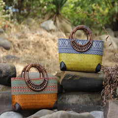 Vintage Bamboo Handbag