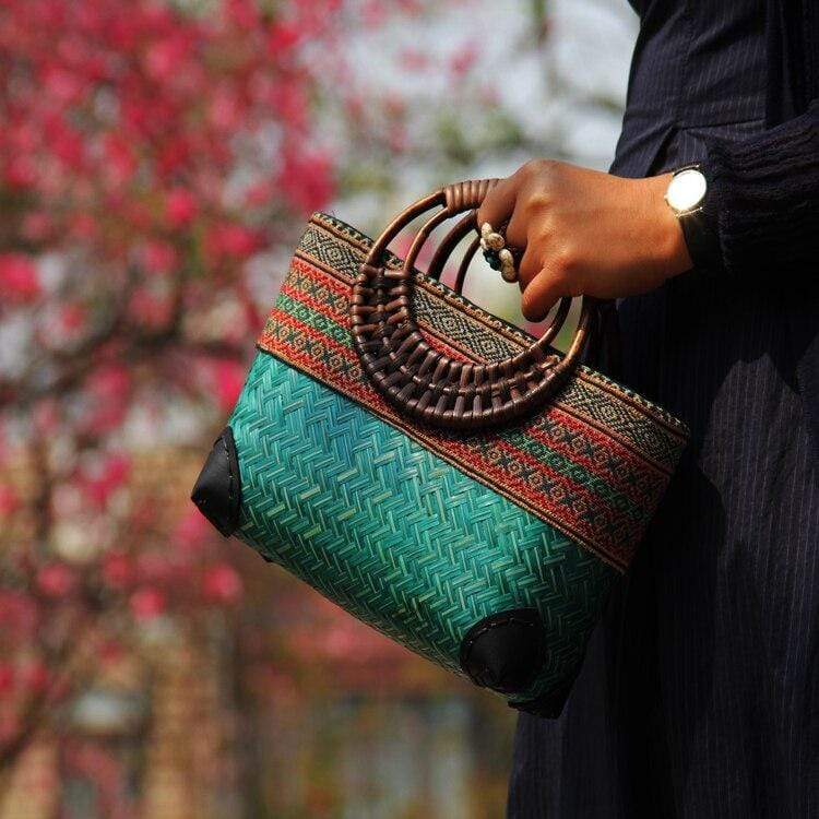 Vintage Bamboo Handbag