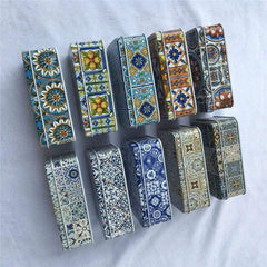 Vintage Geometric Design Organizer Box