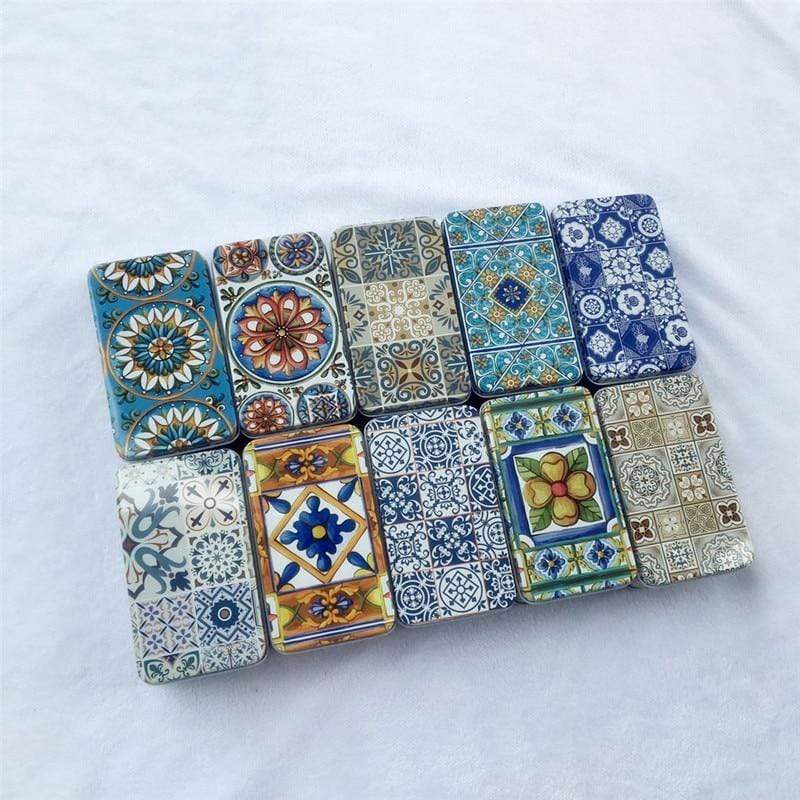 Vintage Geometric Design Organizer Box