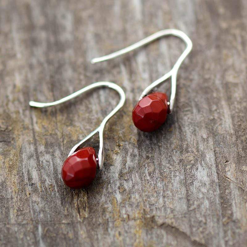 Vintage Natural Stone Earrings