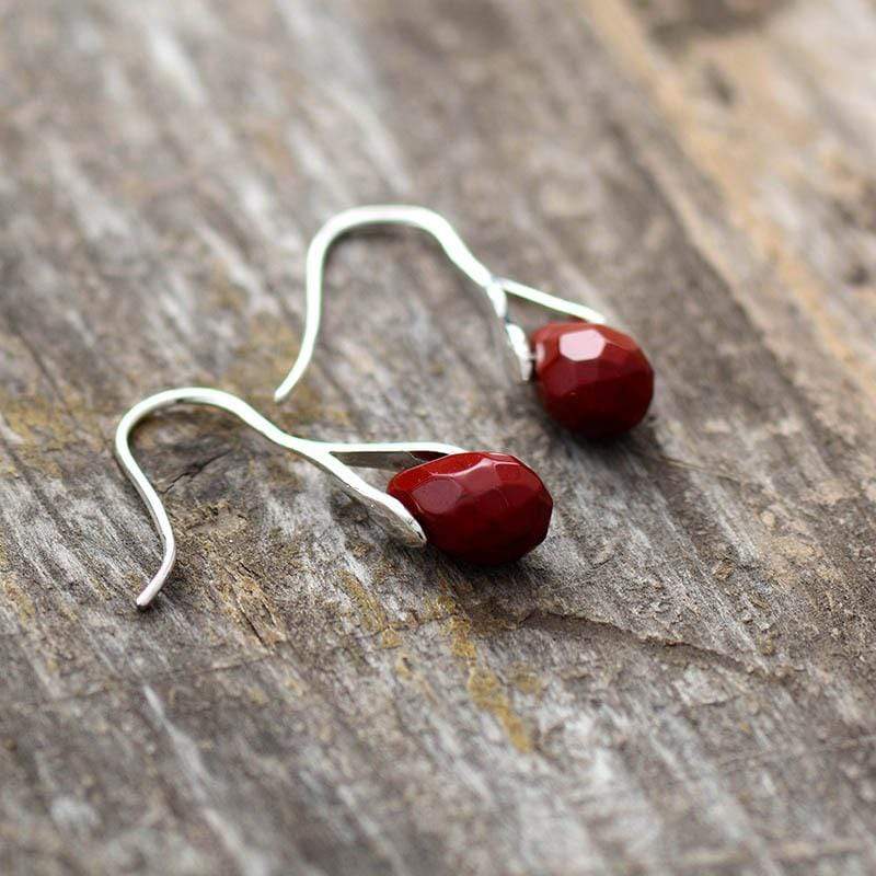 Vintage Natural Stone Earrings