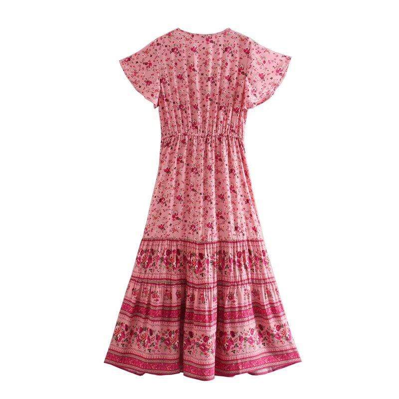Wylie Vintage Multi Floral Maxi Dress