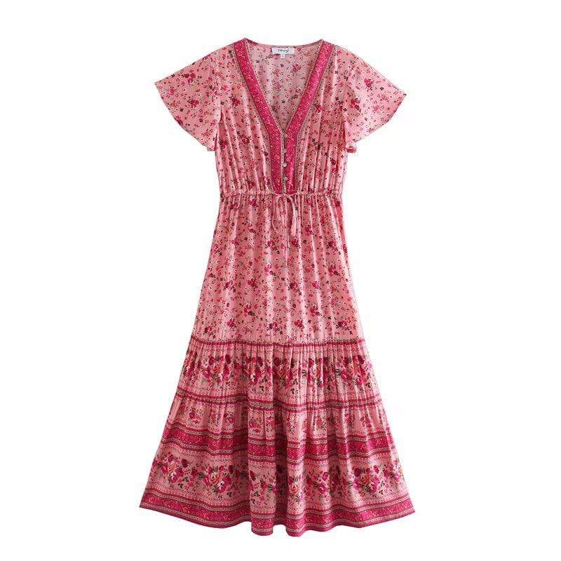 Wylie Vintage Multi Floral Maxi Dress
