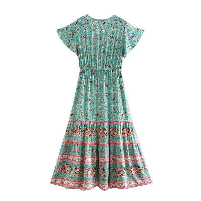 Wylie Vintage Multi Floral Maxi Dress