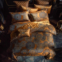 Wynn Luxury Gold Duvet Cover &  Shams 600tc