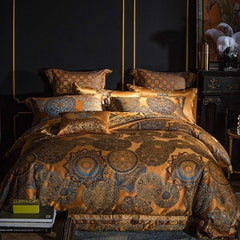 Wynn Luxury Gold Duvet Cover &  Shams 600tc