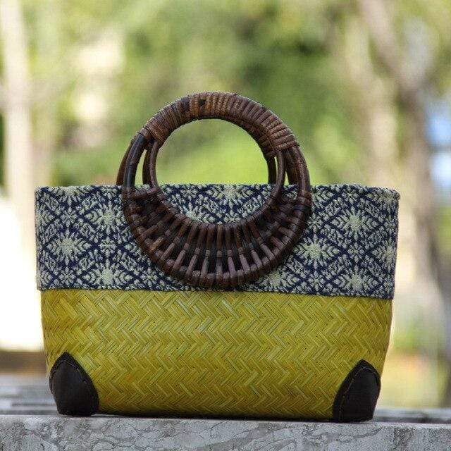 Vintage Bamboo Handbag