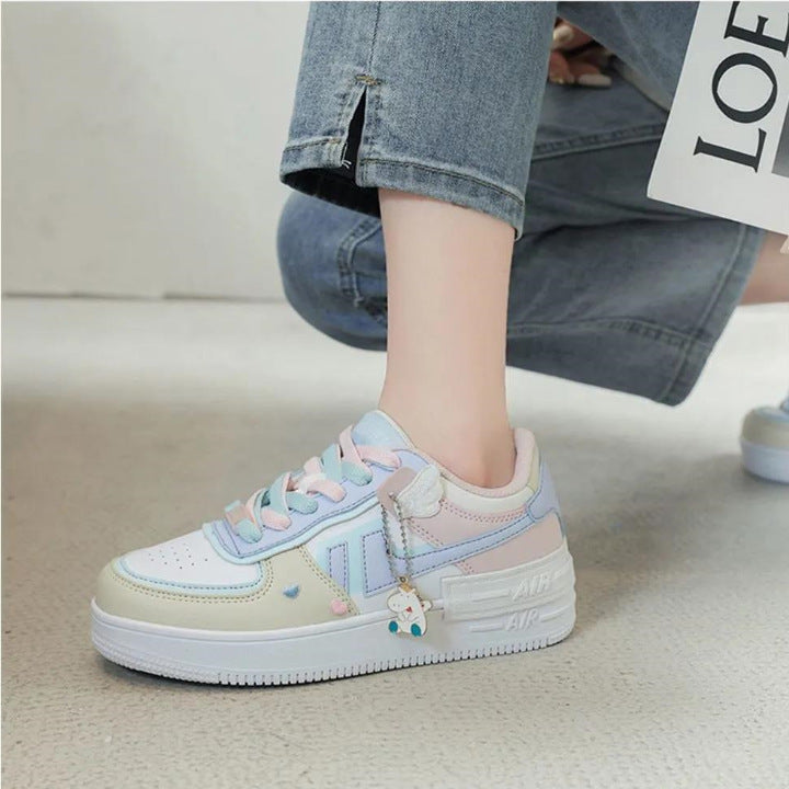 Skate Shoe Sneaker Macarons Colorblock Shoes