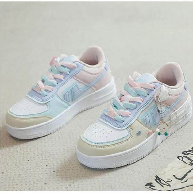 Skate Shoe Sneaker Macarons Colorblock Shoes