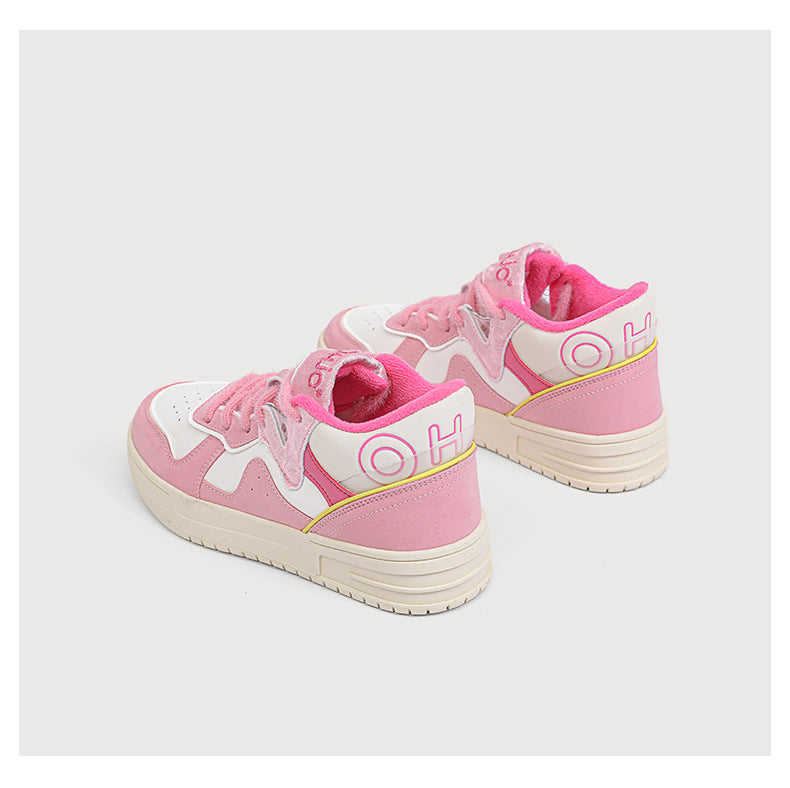 Kawaii Pink Sneakers Shoes